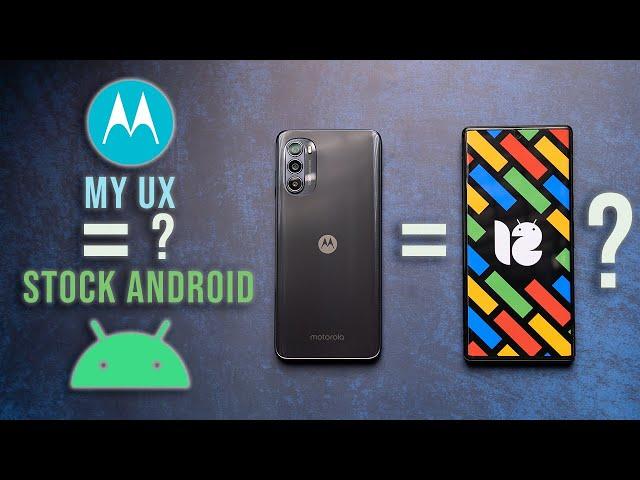 Google Stock Android 12 vs Motorola My UX | How Stock Android is Motorola's Software?