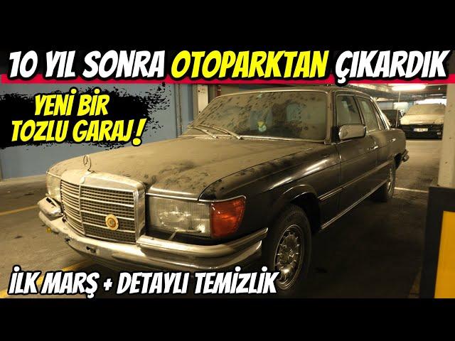 TOZLU GARAJ | Mercedes W116 350SE 10 Yılın Ardından İlk Marş ve Temizlik | Yeni Tozlu Garaj Bulduk