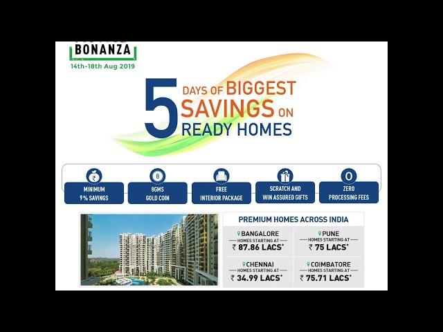 Puravankara - Freedom Home Bonanza - 14th-18th August, 2019