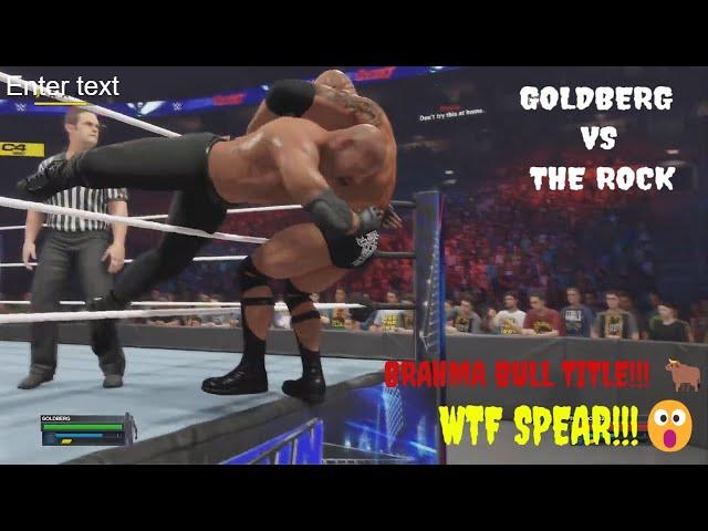 wwe 2k23's greatest: goldberg vs. the rock - brahma bull title decider!