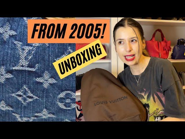 LOUIS VUITTON UNBOXING! PRELOVED DENIM PLEATY BAG