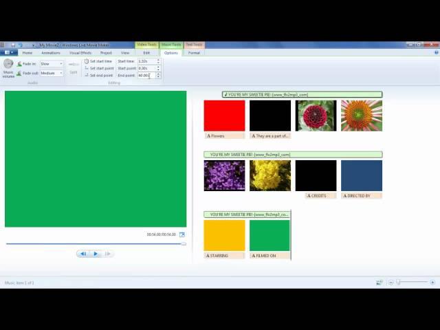 How to add and edit the audio in windows live movie maker