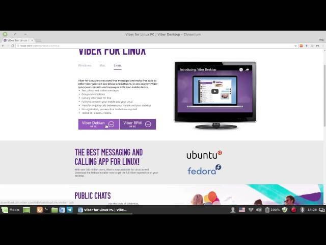 Установка Viber на Linux Mint 18