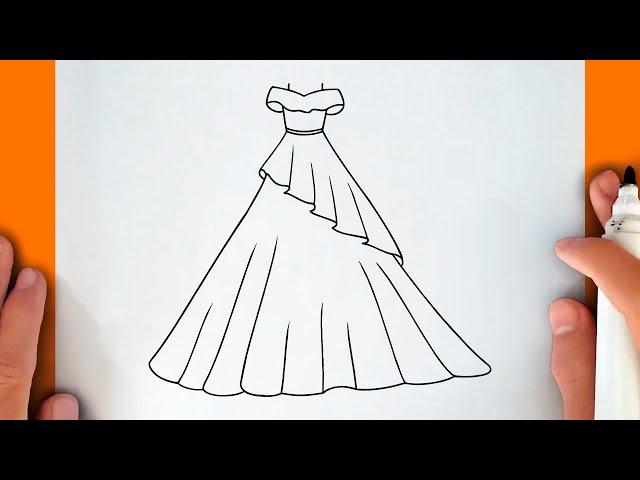 HOW TO DRAW A DRESS