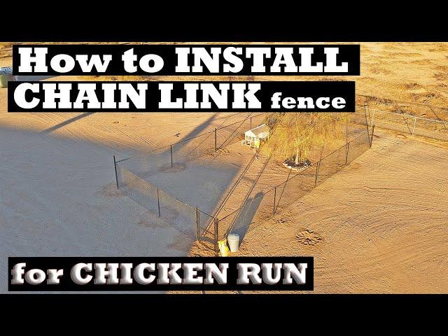 Chain Link Install/HOW TO!  |  New Chicken Run! |  Lacey Family Farm