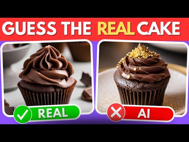 Can You Guess the Real Dessert ?  AI vs Real Quiz