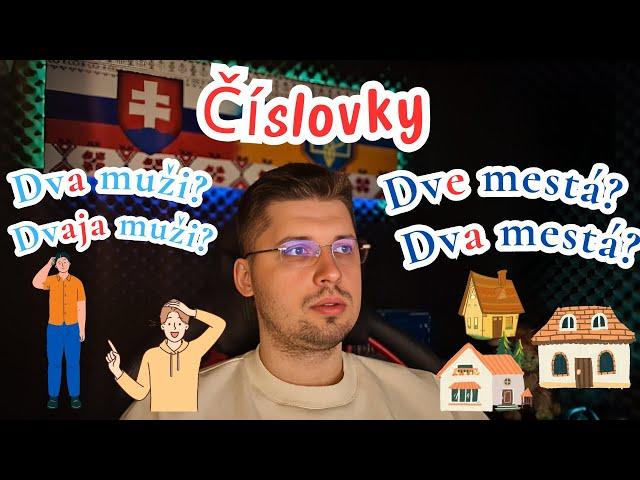 Считаем-склоняем по-словацки. Číslovky 1 2 3 4... (Числівники-Числительные - Numerálie: N, A, L, I)