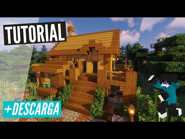 How to build a STARTER HOUSE in Minecraft SURVIVAL / TUTORIAL + DOWNLOAD / Minecraft Chill