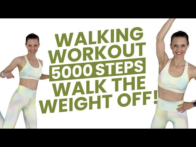 Indoor Walking Workout | 5000 Steps | Walk the weight off! (Pregnancy & Postpartum Safe)