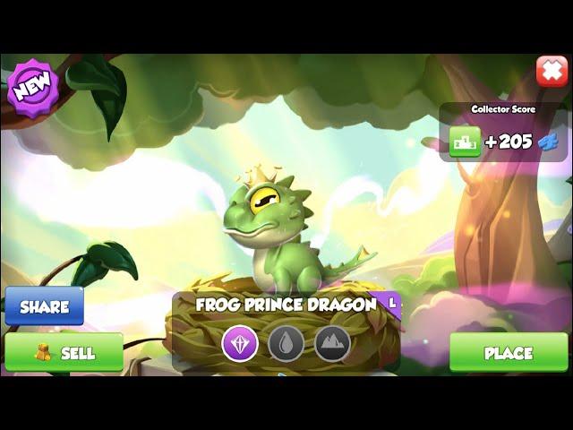 Hatched Legendary Frog Prince Dragon-Dragon Mania Legends | 2211 Happy Dragons | DML