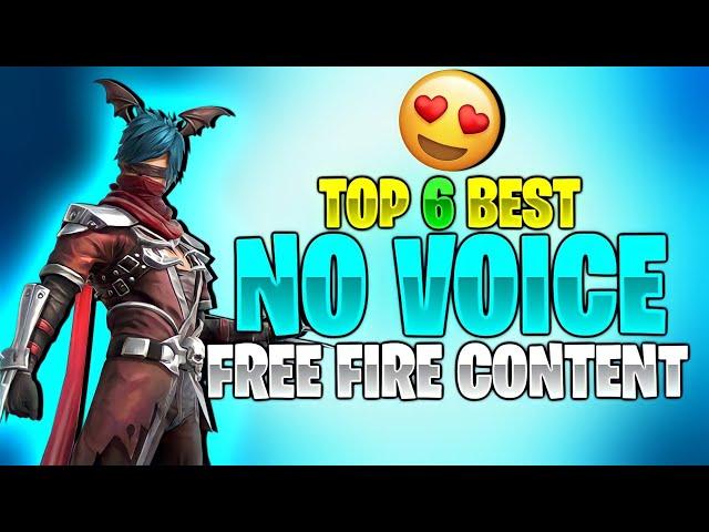 Top 6 Best No Voice FreeFire Content | Trending Content And Tips And Tricks For New Gaming Youtubers