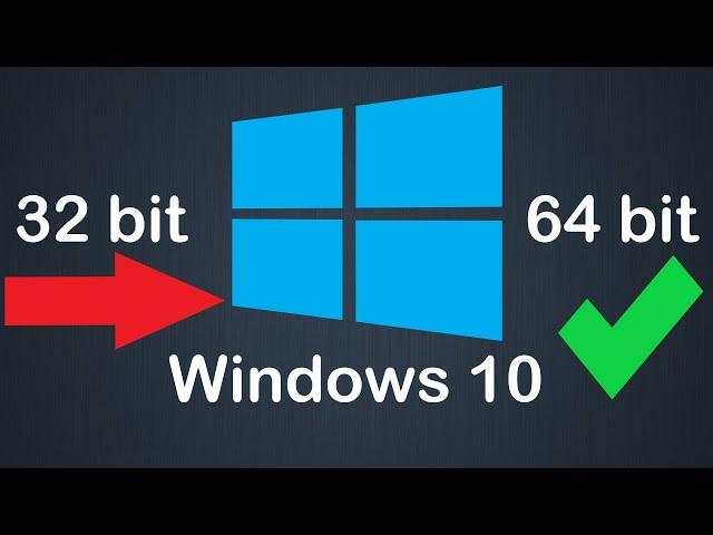 Как перейти с 32 bit на 64 bit Windows 10 без потери данных