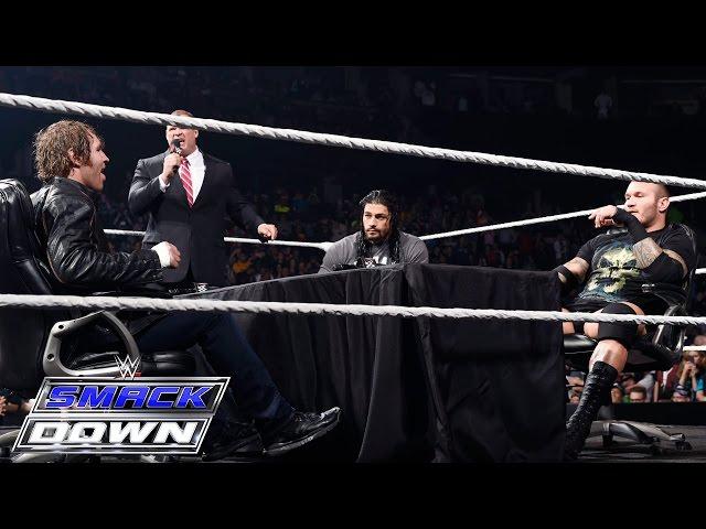 WWE World Heavyweight Championship Fatal 4-Way contract signing: SmackDown, May 7, 2015