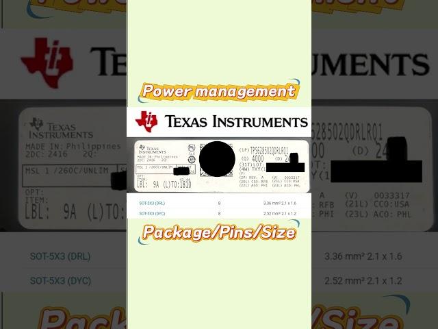 Texas Instruments Series TPS628502QDRLRQ1 Automotive power supply MCU #texasinstruments #TPS628502