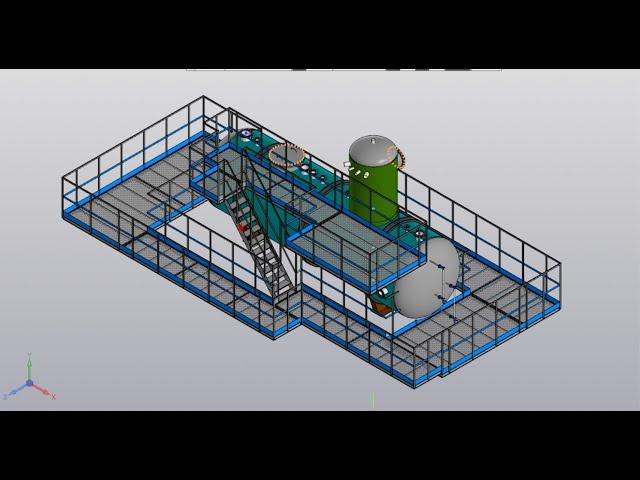 Параметризация в Компас 3D. Сборка площадок и лестниц