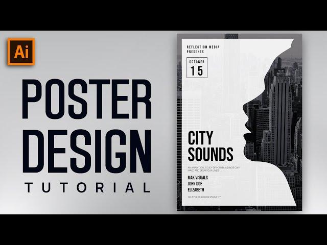 Illustrator Vector Poster Design Tutorial For Beginners