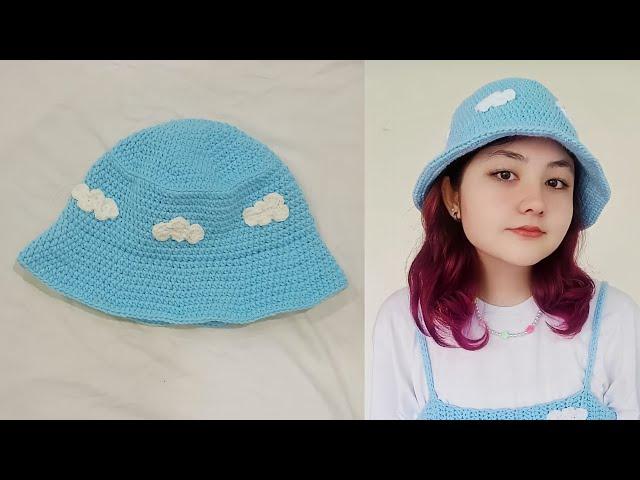 Easy Crochet Cloud Bucket Hat Tutorial ️ | Step-by-Step Guide