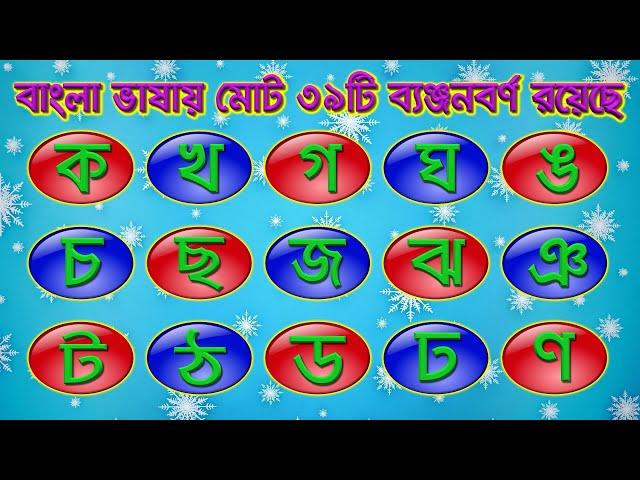 বাংলা আর্দশ লিপি || Bangla Adorsho Lipi  ||  ব্যঞ্জনবর্ণ পরিচয়   ||  Consonant identity