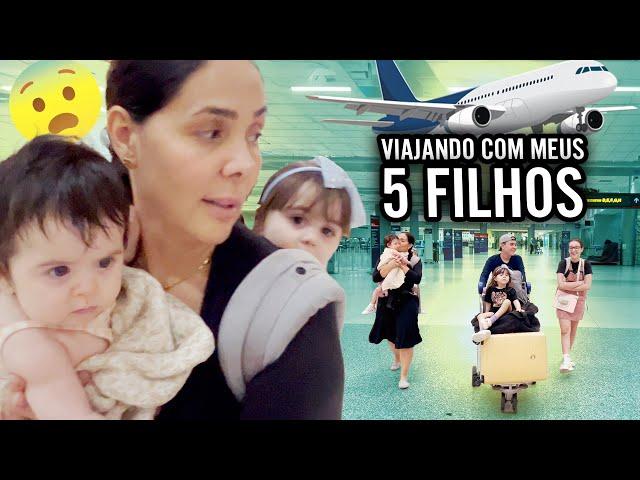 VIAJANDO COM MEUS 5 FILHOS PARA O BRASIL