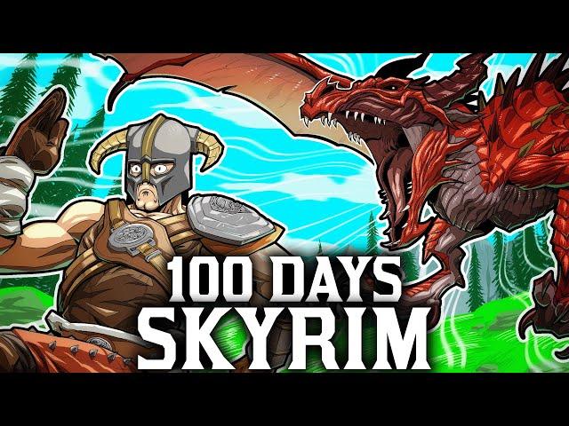 I Spent 100 Days In Skyrim Legendary Survival... Here's What Happened