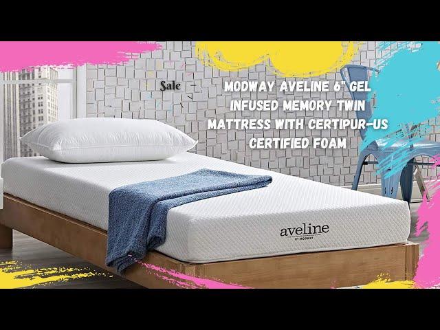 Modway Aveline 6 Inch Gel Infused Memory  Mattress | Best Twin Mattress | Best Reviewed Mattress