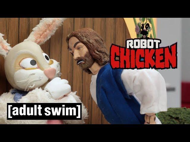 Robot Chicken | Jesus vs. Easter Bunny | Adult Swim UK 