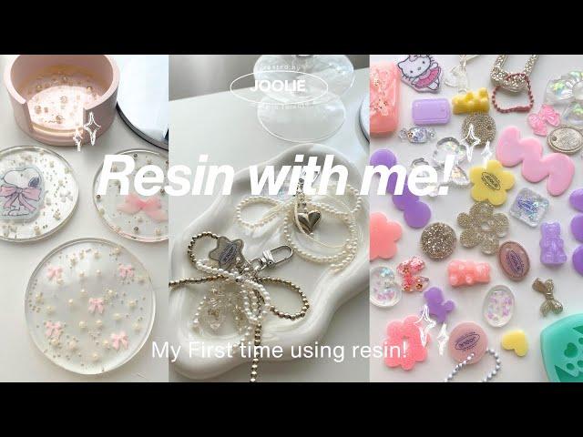 DIY resin charms, keychains & coasters, Aesthetic beaded bow charm, logo charms for small businesses