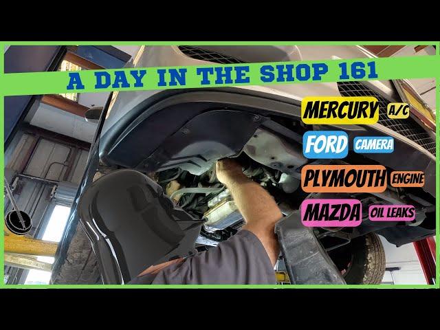 A DAY IN THE AUTO REPAIR SHOP 161, PLYMOUTH, FORD EDGE, MAZDA MPV, MERCURY GRAND MARQUIS A/C...