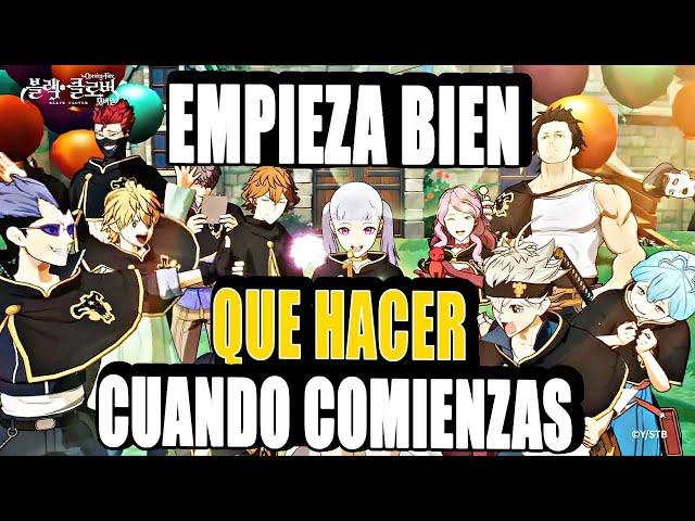 COMIENZA DE LA MEJOR FORMA EN BLACK CLOVER M! TODO LO QUE NECESITAS SABER SIENDO PRINCIPIANTE