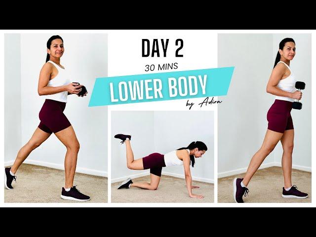 30 Minutes Lower Body Strength Training Workout | Unleash Your Strength | Episode 2 #workoutathome