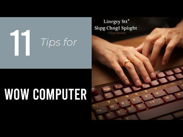 11 Tips On Wow Computer For Seniors