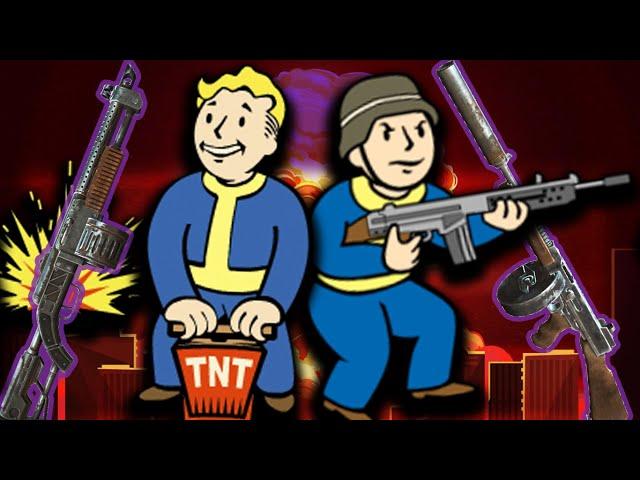 Взрывной дробовик + Жми и молись + Эксперт-подрывник + Коммандос [Fallout 4]