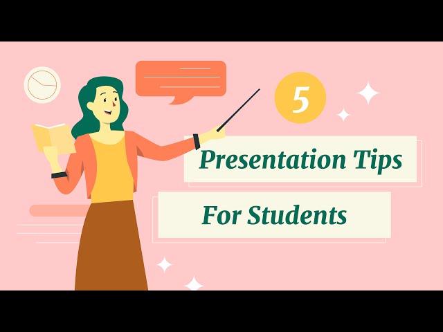 5 Presentation Tips for Students w/Templates