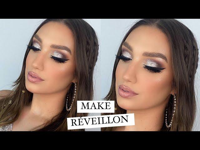 MAKE PARA REVEILLON NA PRAIA *MAQUIAGEM GLAM COM BRILHO*