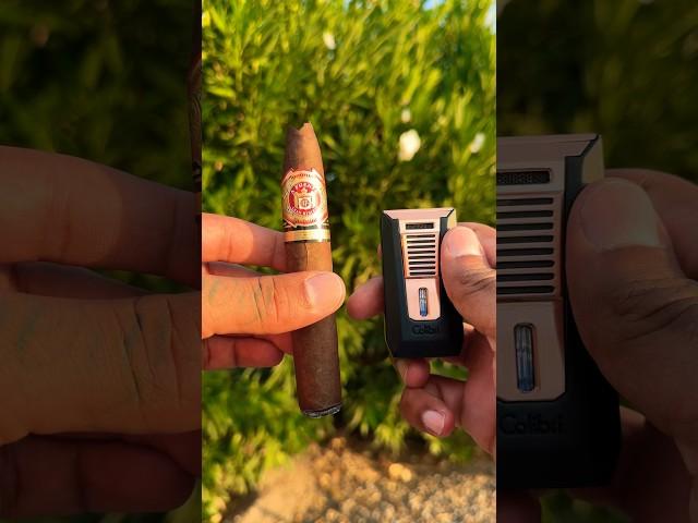  Smoking a flavorful Arturo Fuente cigar on a beautiful evening #cigar #asmr #shorts  #asmrsounds