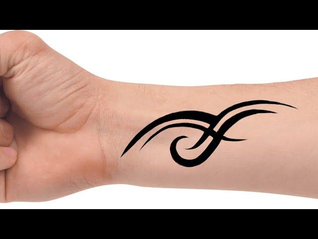 How To Make Simple Tattoo | Omair Designer #shorts