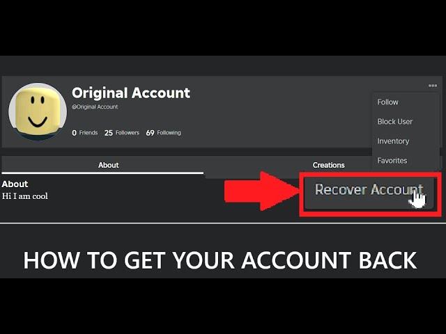 HOW TO GET YOUR ROBLOX ACCOUNT BACK *I GOT ALL OF MY OG ACCOUNTS BACK* (WORKS EACH TIME)