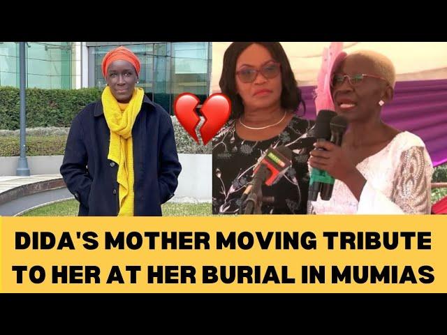 Winnie Bwire Ndubi (Dida) Mother Moving Tribute  During Her Daughter's Burial In Mumias