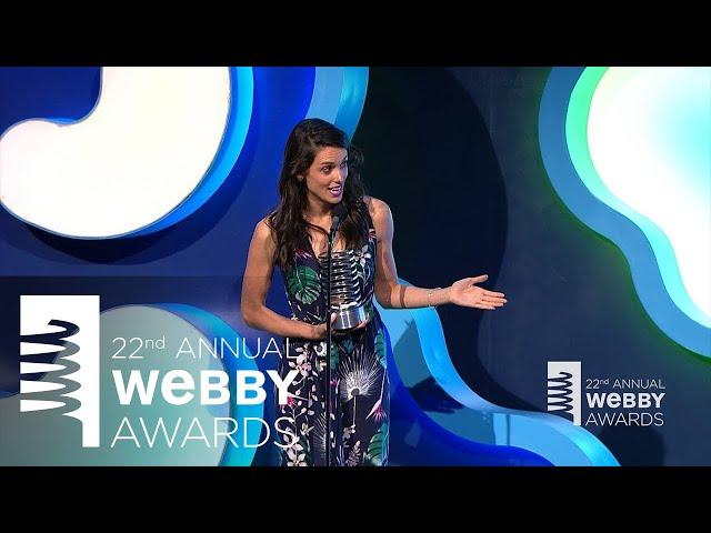 Liz Plank’s Vox Media’s 5-Word Speech at the 22nd Annual Webby Awards