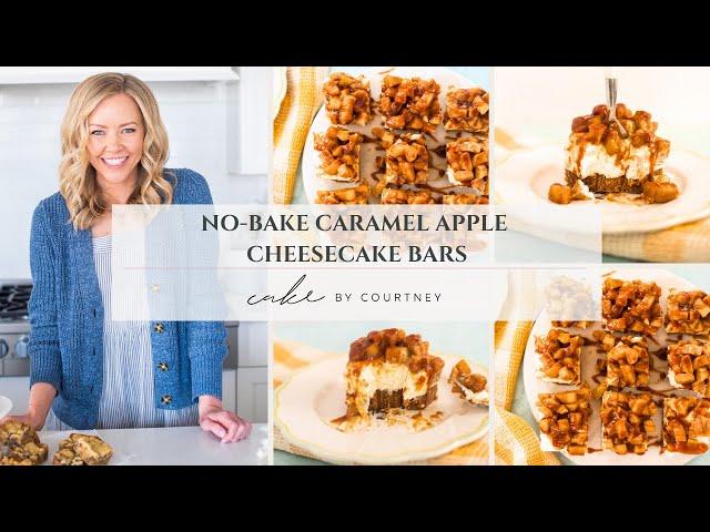 No-Bake Caramel Apple Cheesecake Bars