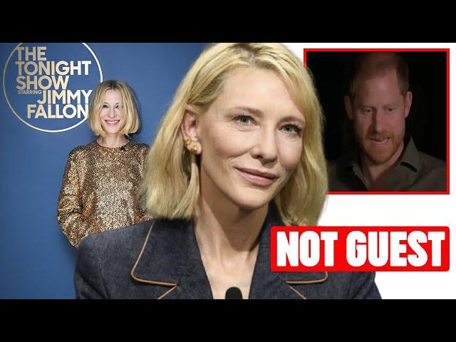 HE ISN’T A GUEST! Cate Blanchett IGNORES Harry On The Jimmy Fallon Show