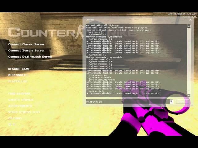 Counter Strike Source Console Cheats