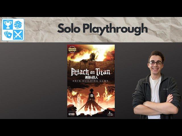 Humans vs Titans. Attack on Titan: Deck-Building Game [Solo Playthrough]