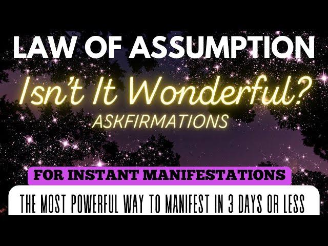 Works So Fast It's Scary  ️ ASKFIRMATIONS Meditation|  NEVILLE GODDARD | LAW OF ASSUMPTION