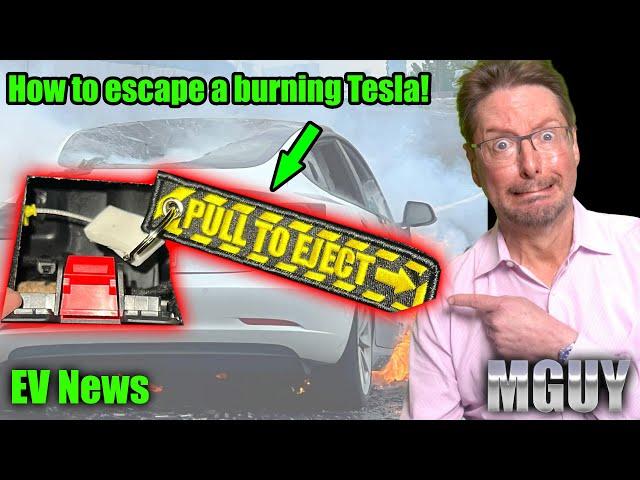 YIKES! Tesla owners' DIY ESCAPE hacks! | MGUY EV News - Sunday 8 June 2025