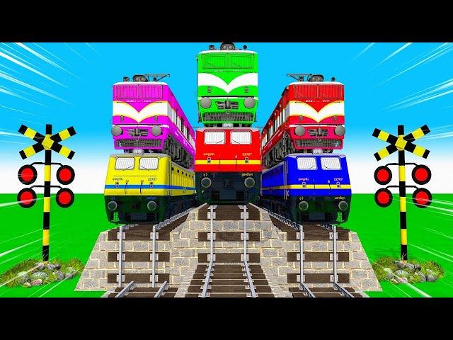 railgadi aa gayi chuk chuk chuk railgadi rangbirangi railgadi