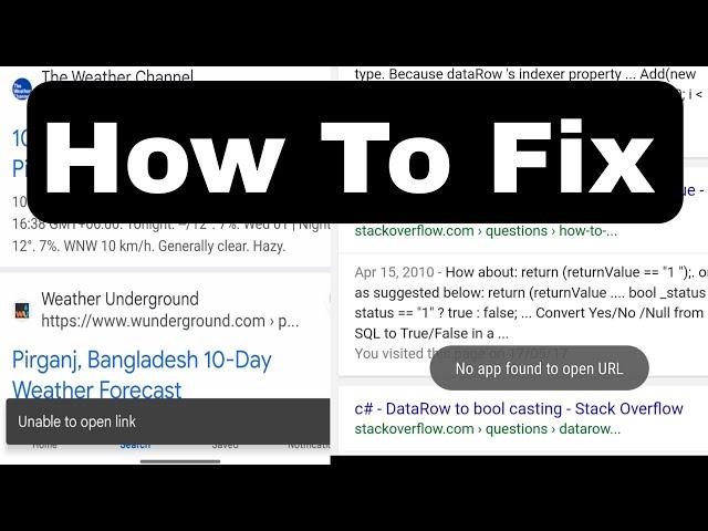 Fix no app found to open link | url problem | unable to open link in google problem samsung | realme