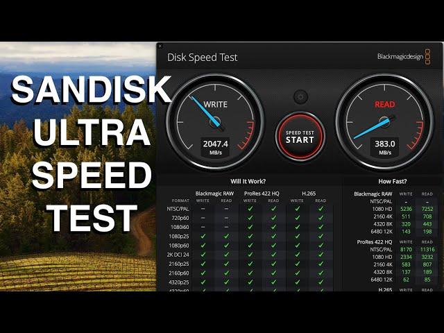 SanDisk Ultra SD Speed Test. Is it 400MBs READ?