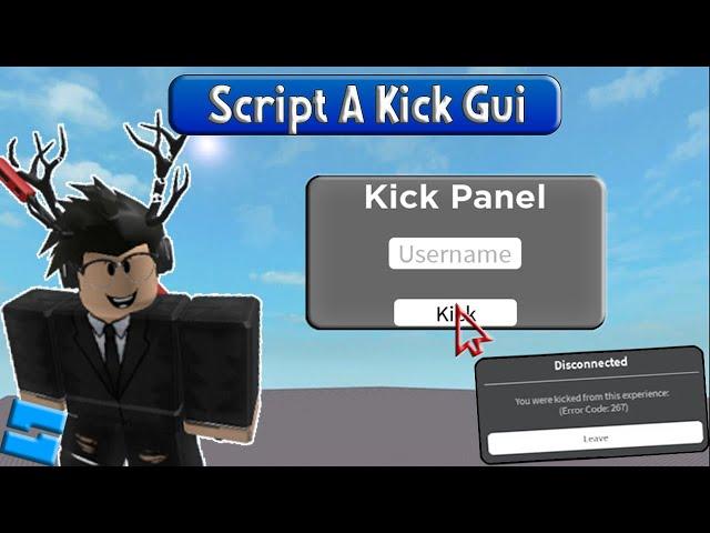 How to make a Kick Panel in Roblox Studio! (2022)