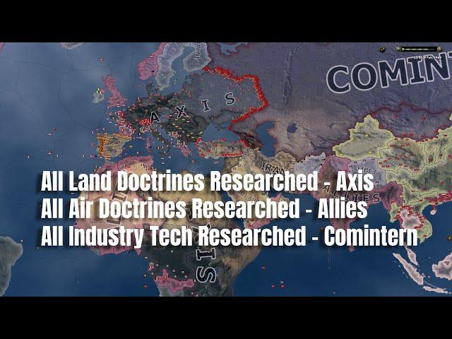 Air vs Land vs Industry War - Hoi4 WW2 Timelapse